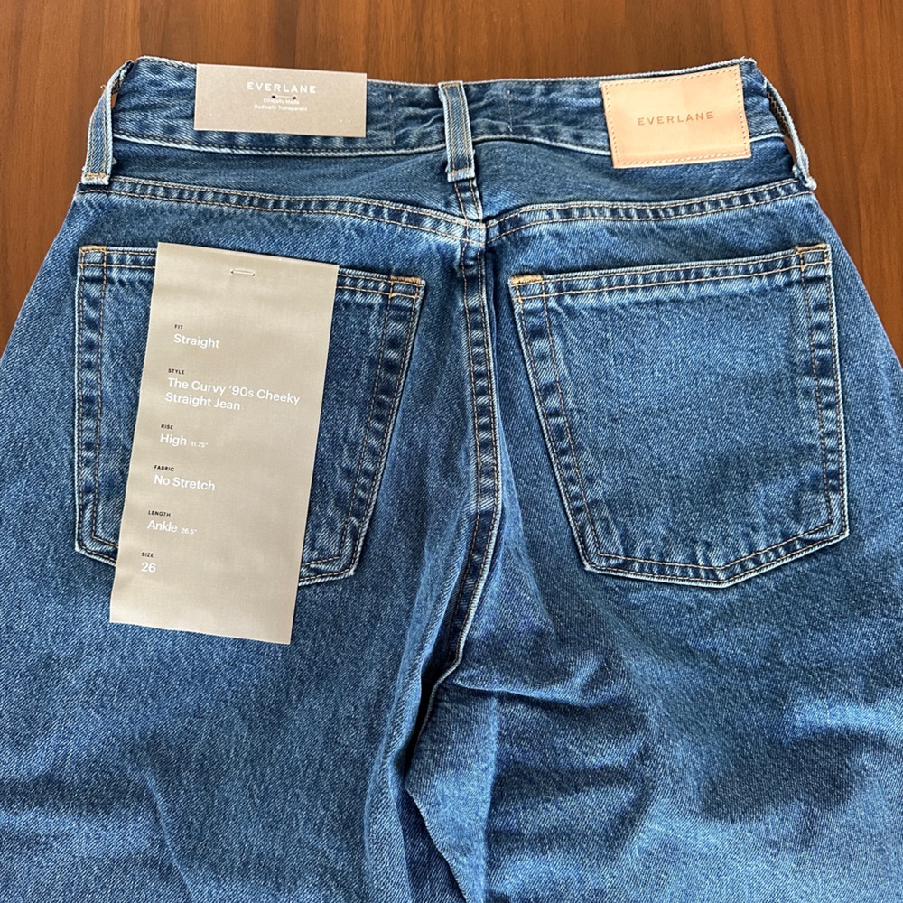 Everlane - The Curvy 90’s Cheeky Straight Jean - Never been Worn